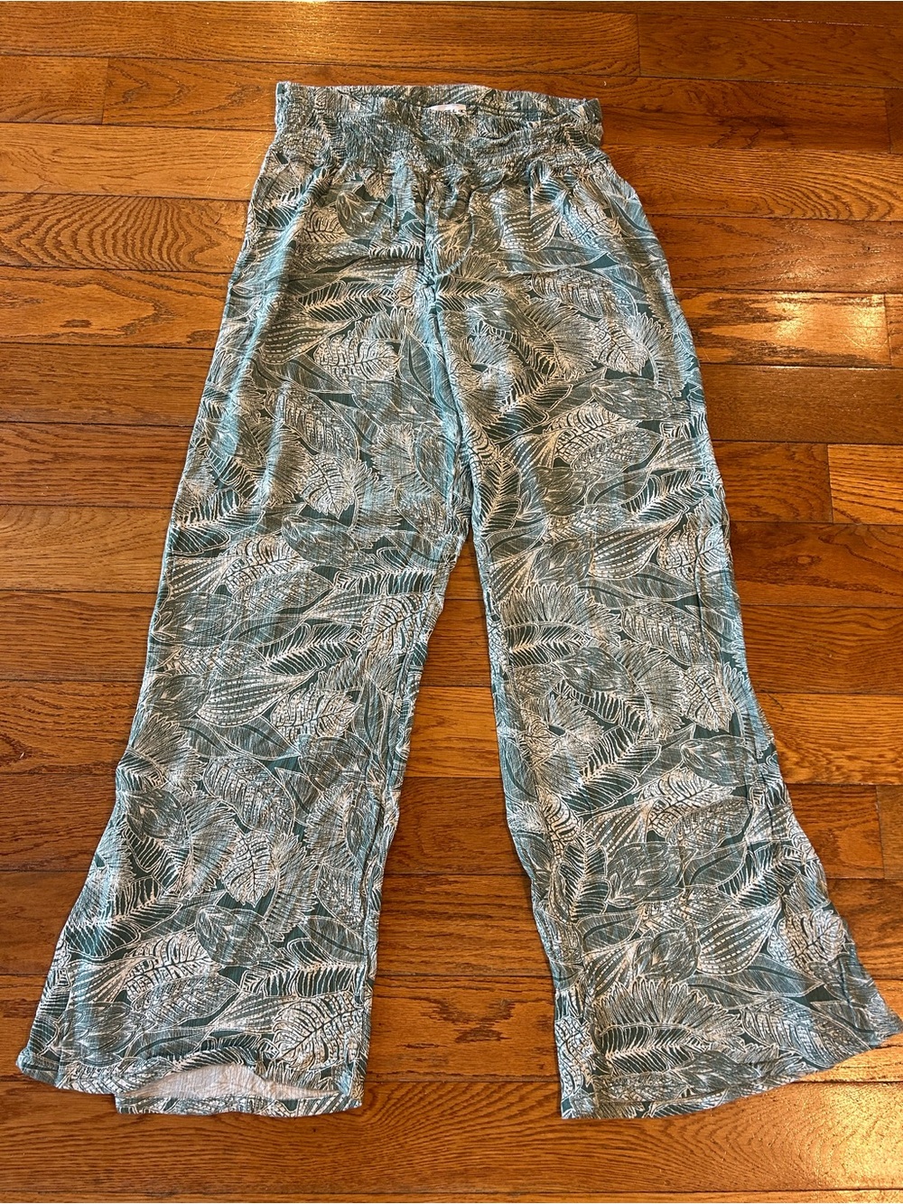 NEW O'Neill Hippie Flow Yoga Pants Surfer Girl All Over Print Beach Green Large